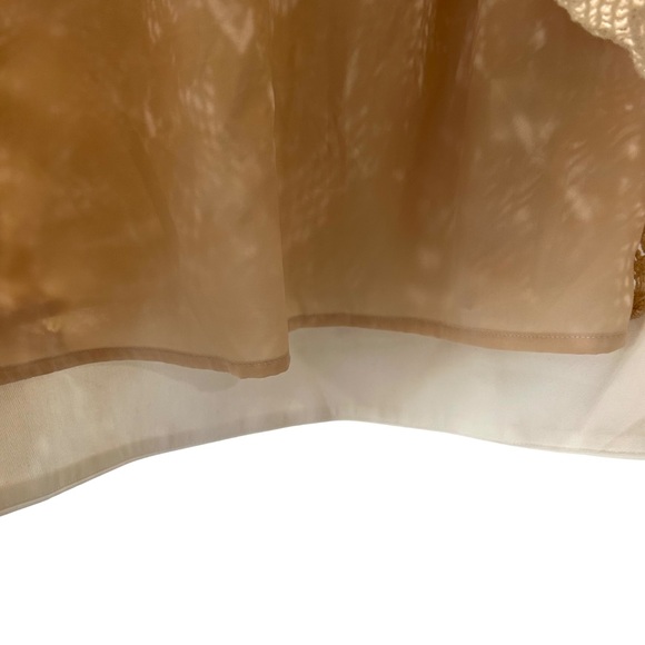 Tuckernuck Crochet Collier Dress S beige white cotton A-line coastal casual mod - Picture 9 of 12